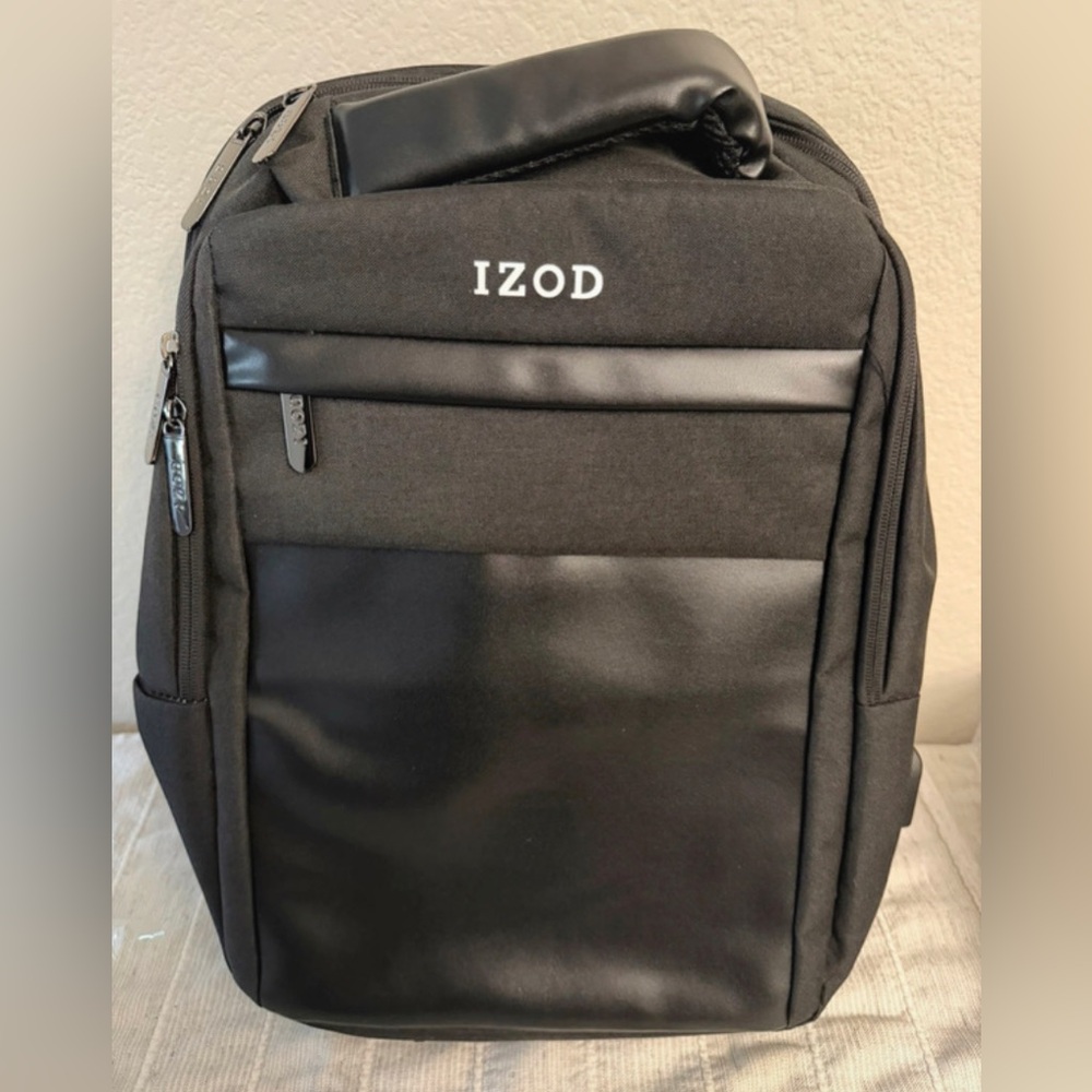 ๐ IZOD Penn Business Travel Slim Durable Laptop Backpack Fits 16โ Laptop - Picture 7 of 9